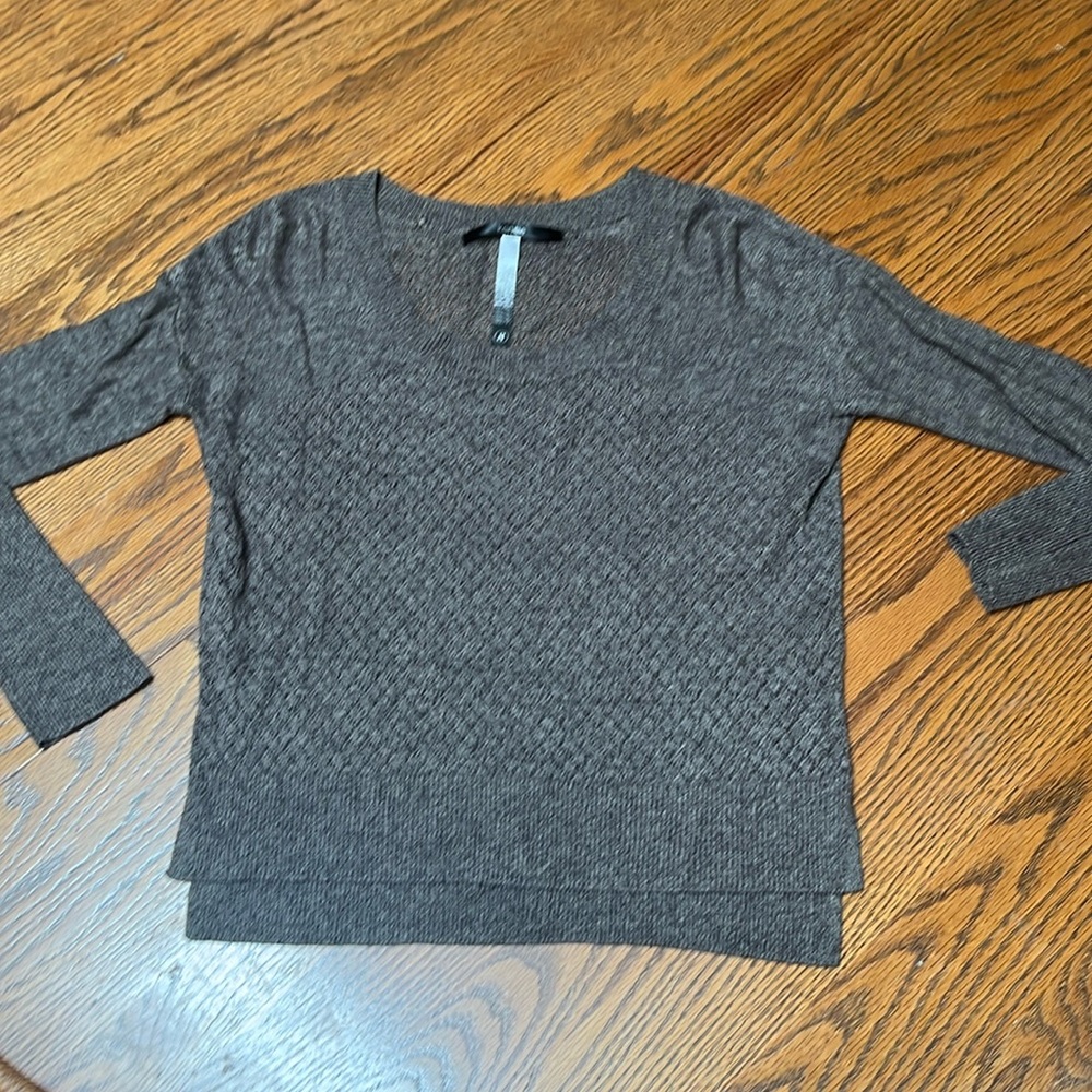 Kensie Brown V-Neck Sweater for Women‎